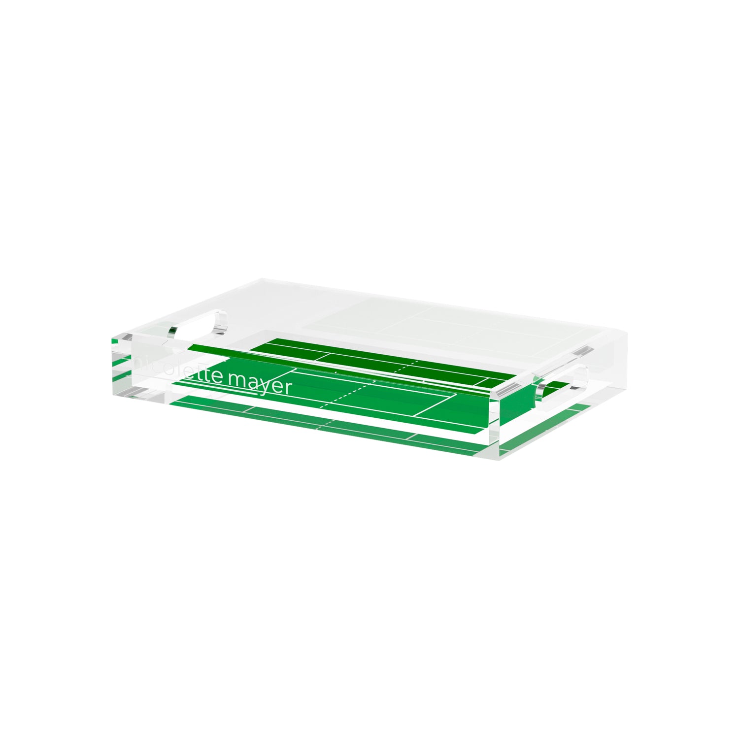 Tennis Court  12.5x7.75 Acrylic Tray - nicolettemayer.com 