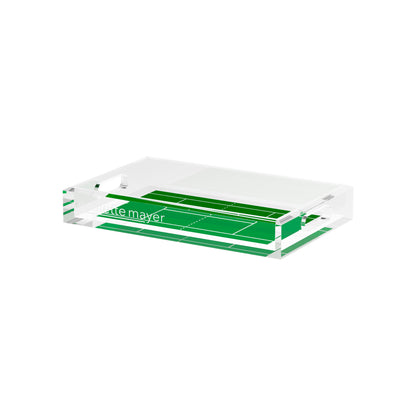 Tennis Court  12.5x7.75 Acrylic Tray - nicolettemayer.com 