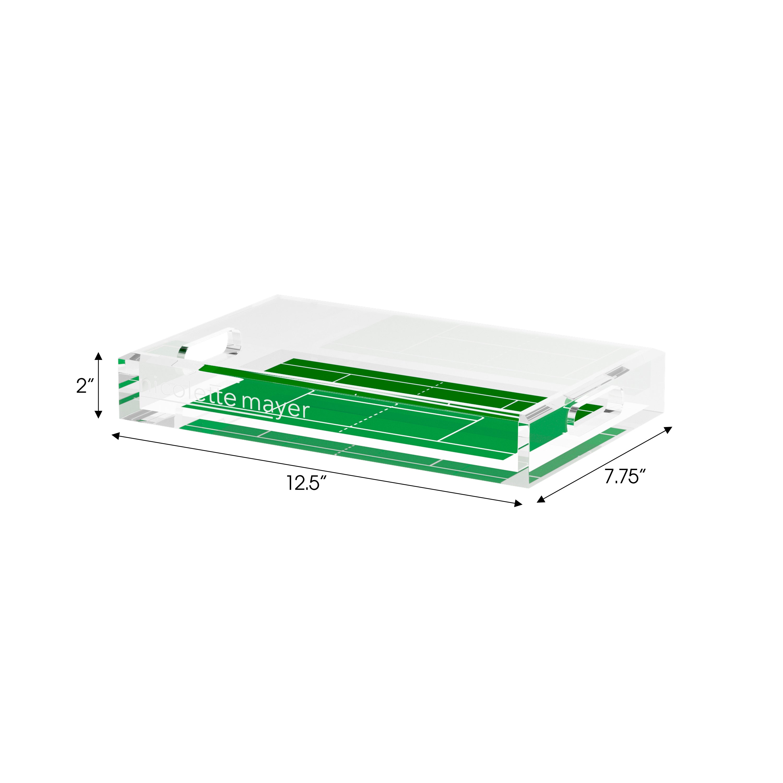 Tennis Court  Set of 3 Acrylic Tray - nicolettemayer.com 