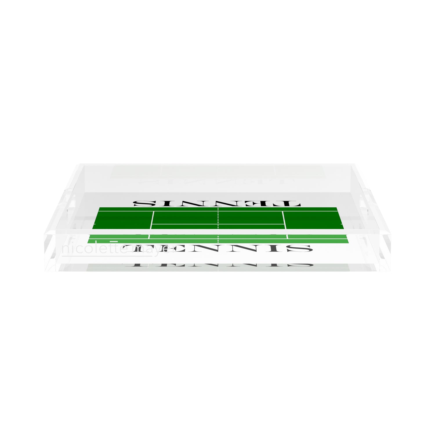 Tennis Court 15X15 Acrylic Tray - nicolettemayer.com 