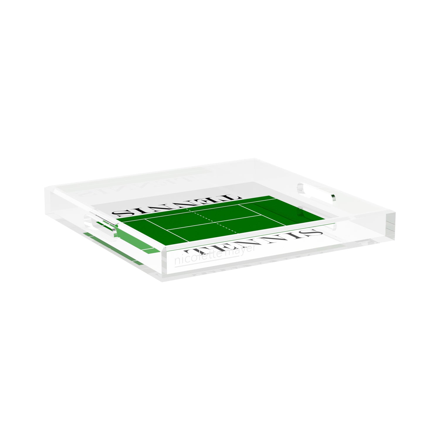 Tennis Court 15X15 Acrylic Tray - nicolettemayer.com 