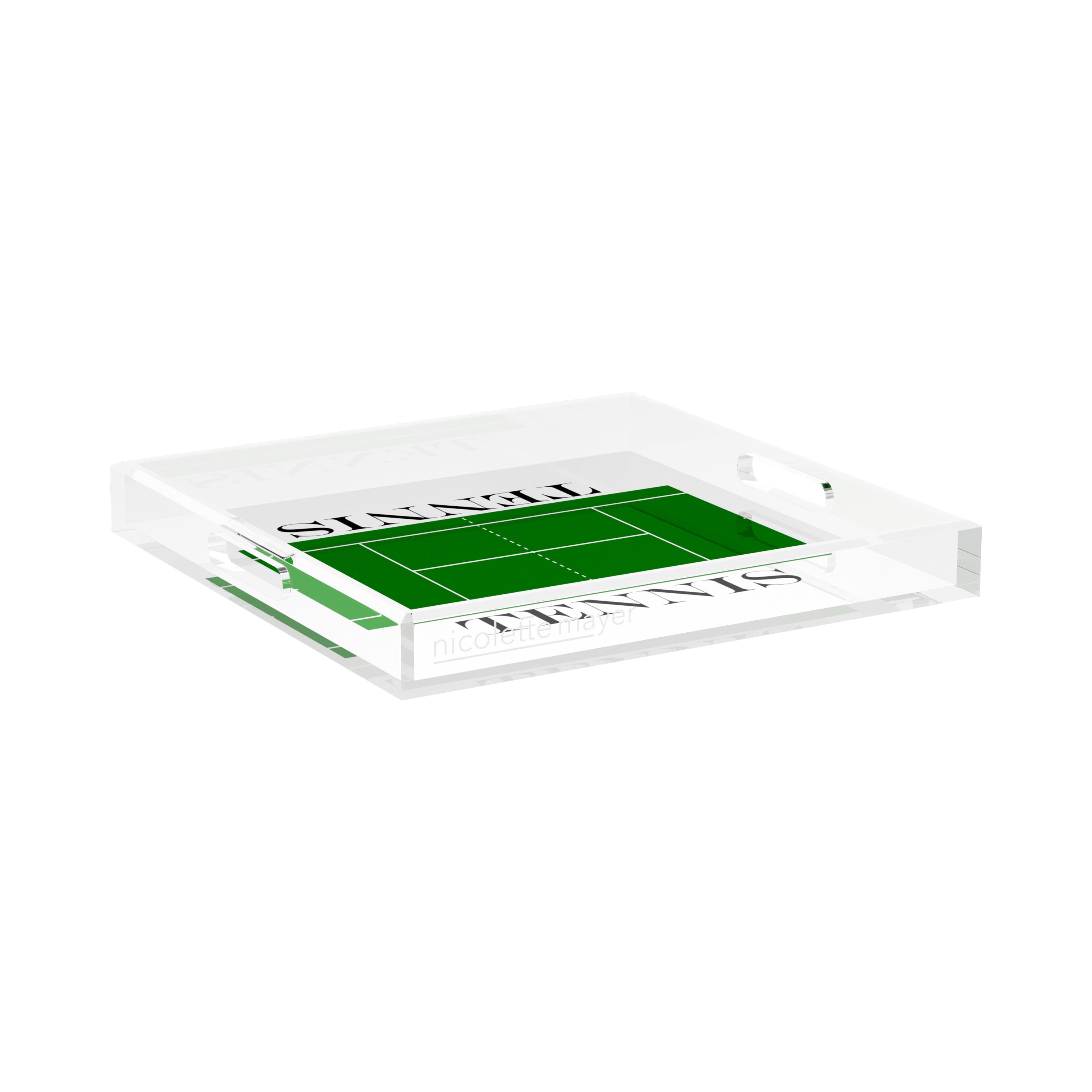Tennis Court 15X15 Acrylic Tray - nicolettemayer.com 
