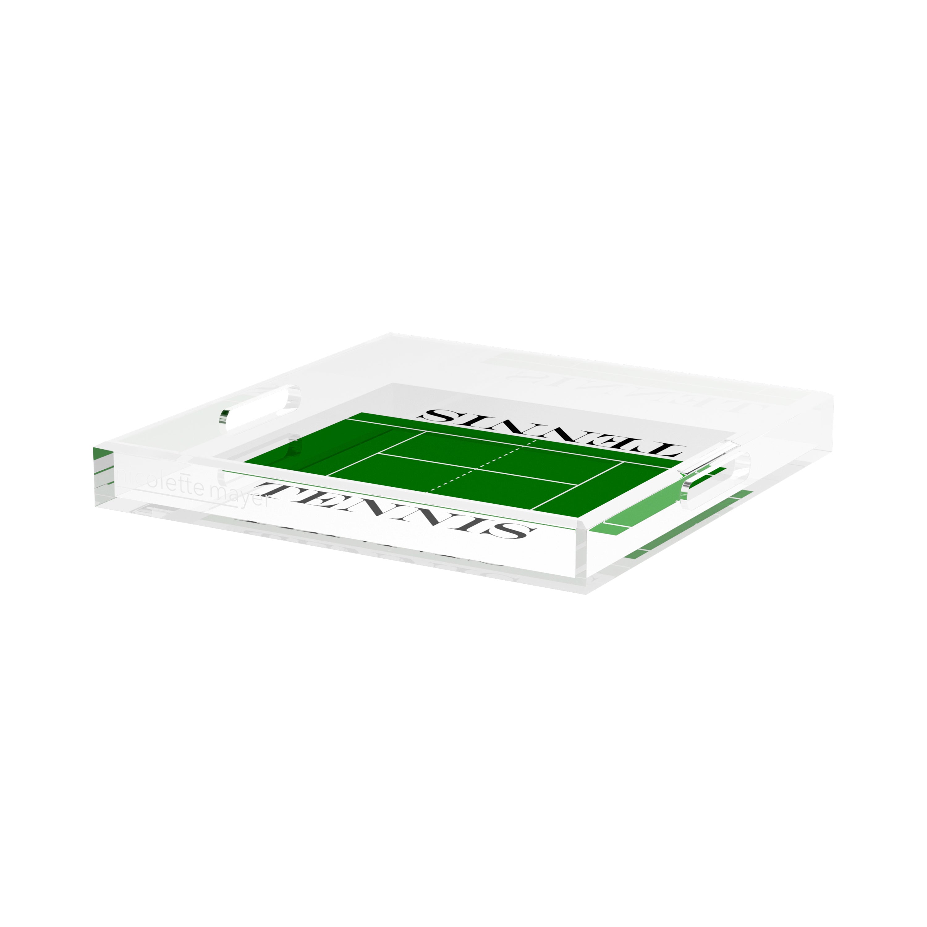 Tennis Court 15X15 Acrylic Tray - nicolettemayer.com 
