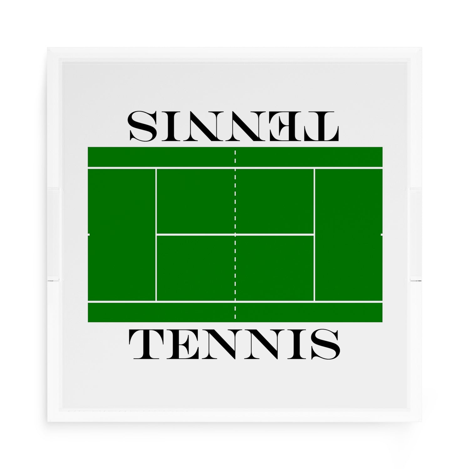 Tennis Court 15X15 Acrylic Tray - nicolettemayer.com 