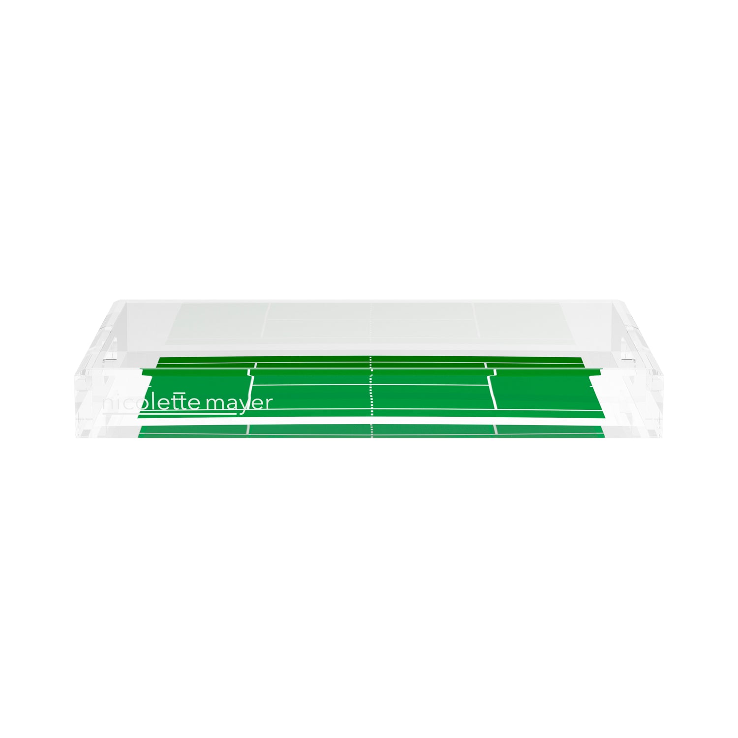 Tennis Court  17X10.5 Acrylic Tray - nicolettemayer.com 
