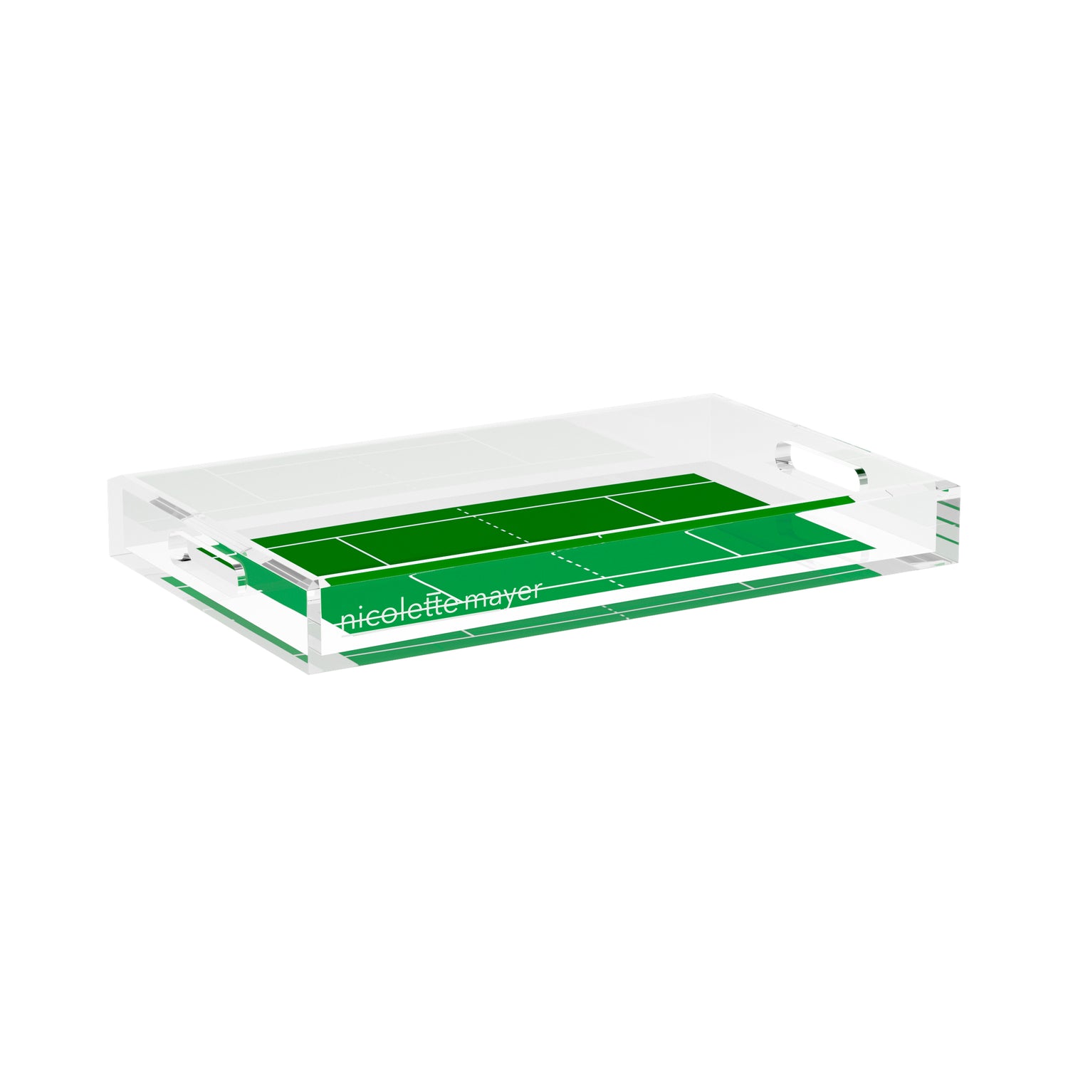 Tennis Court  17X10.5 Acrylic Tray - nicolettemayer.com 