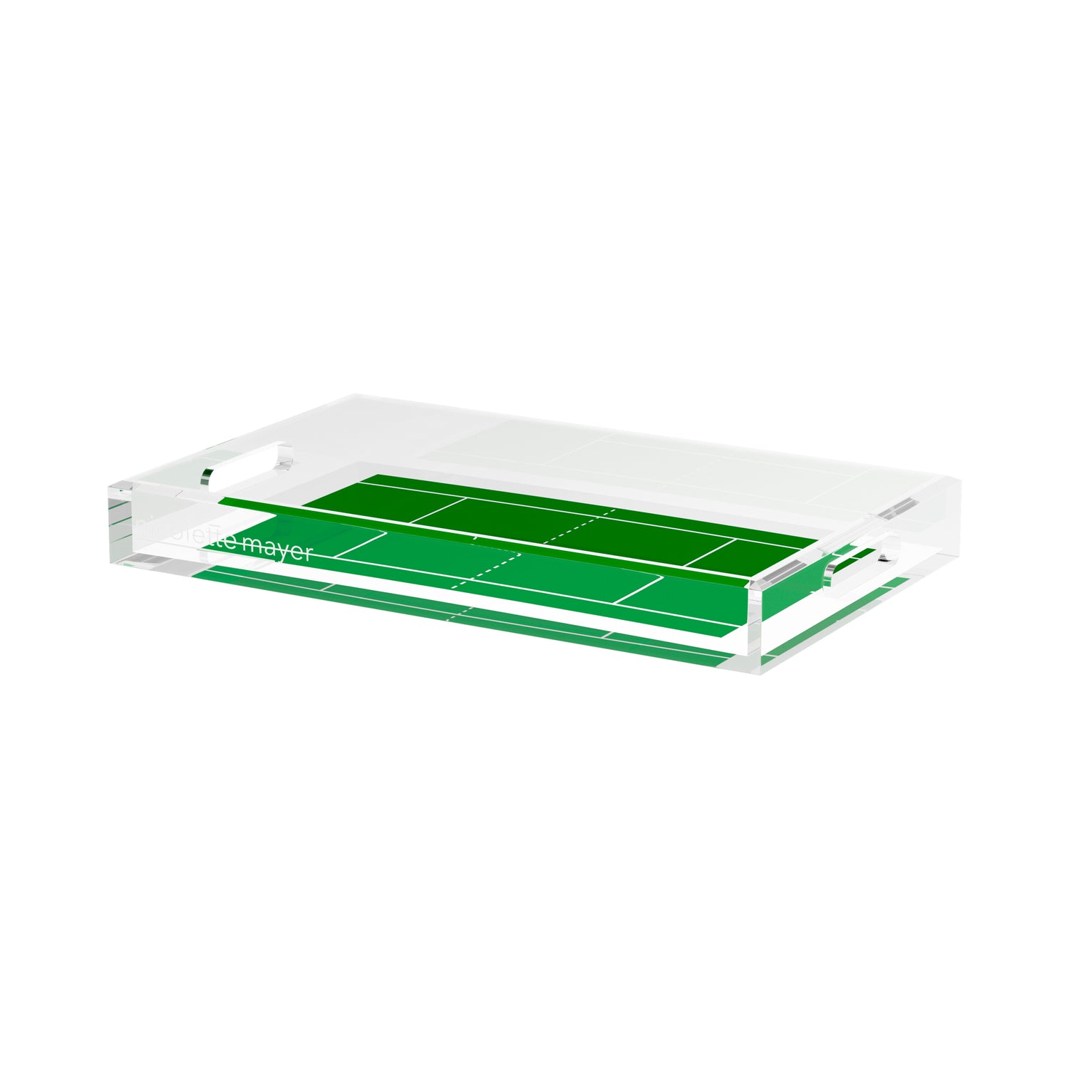 Tennis Court  17X10.5 Acrylic Tray - nicolettemayer.com 