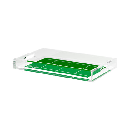 Tennis Court  17X10.5 Acrylic Tray - nicolettemayer.com 