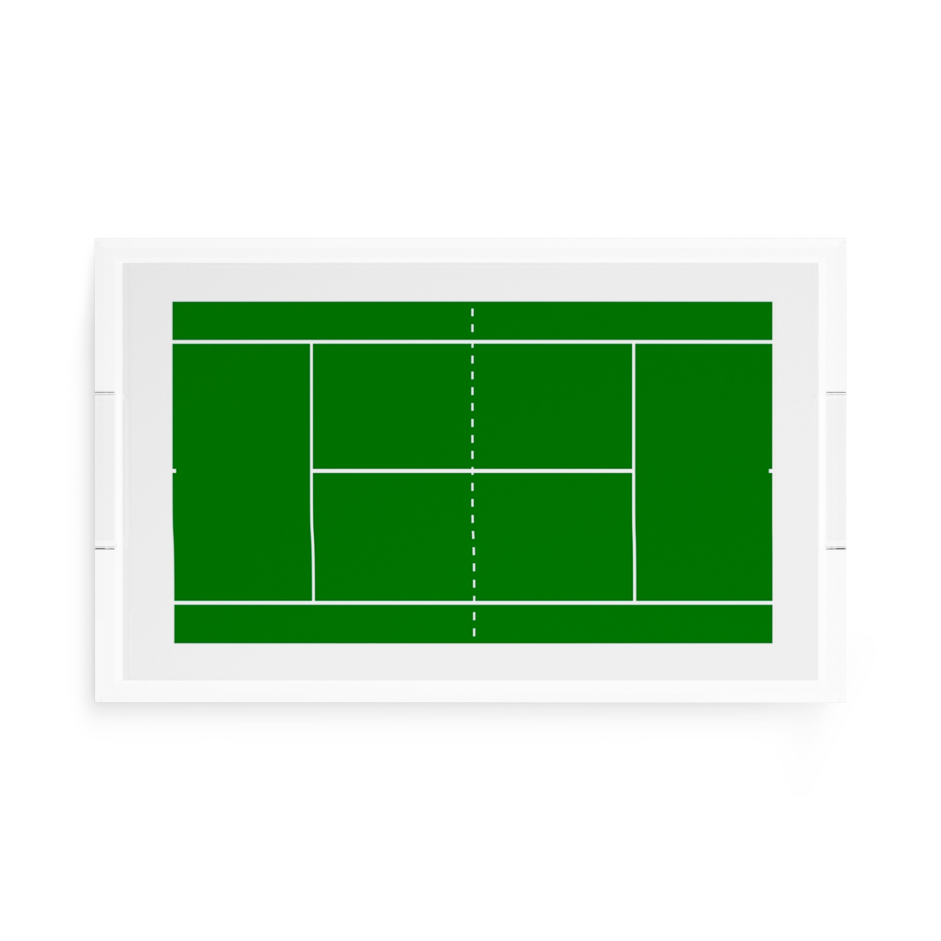 Tennis Court  17X10.5 Acrylic Tray - nicolettemayer.com 