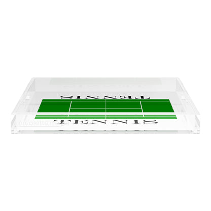Tennis Court 18X18 Acrylic Tray - nicolettemayer.com 