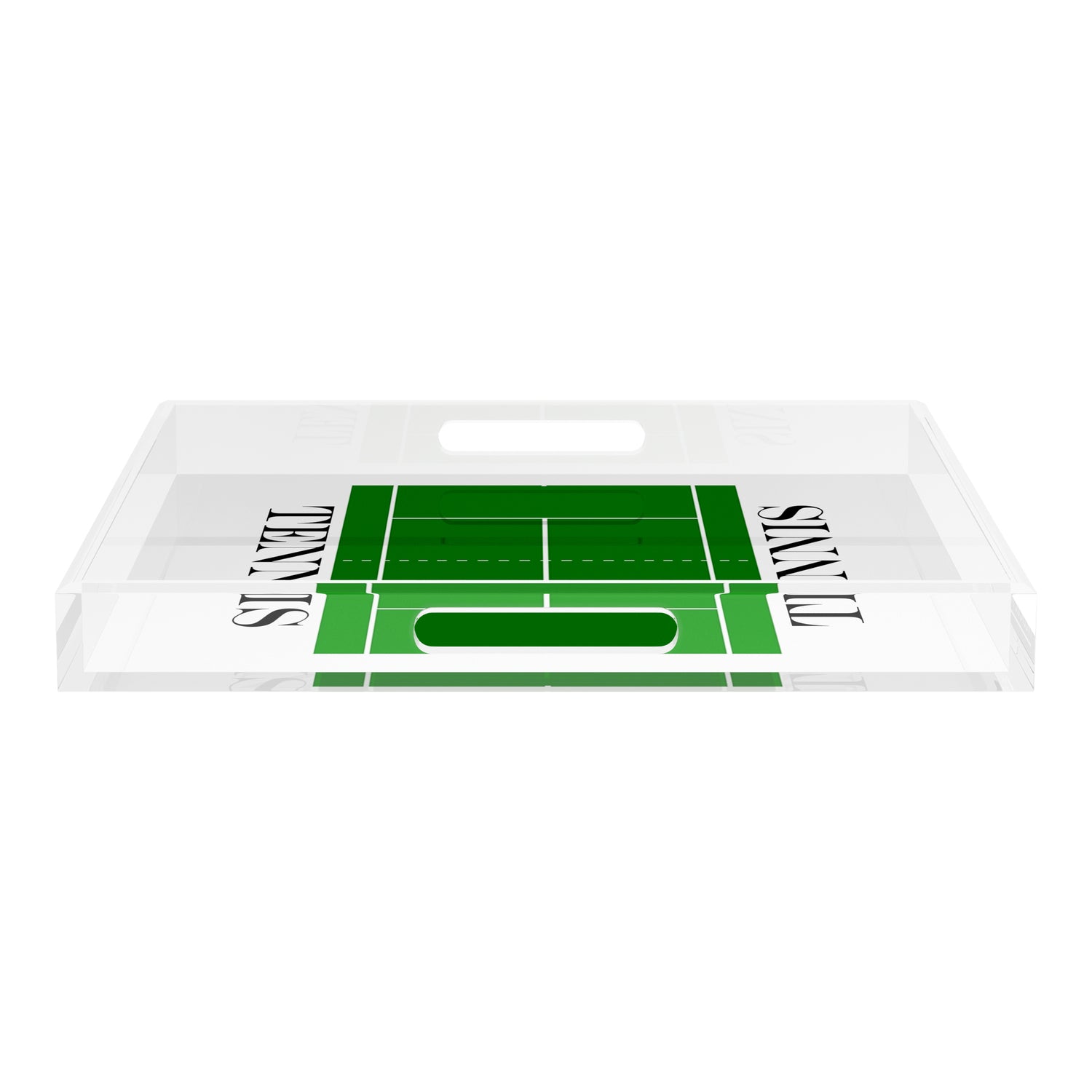 Tennis Court 18X18 Acrylic Tray - nicolettemayer.com 