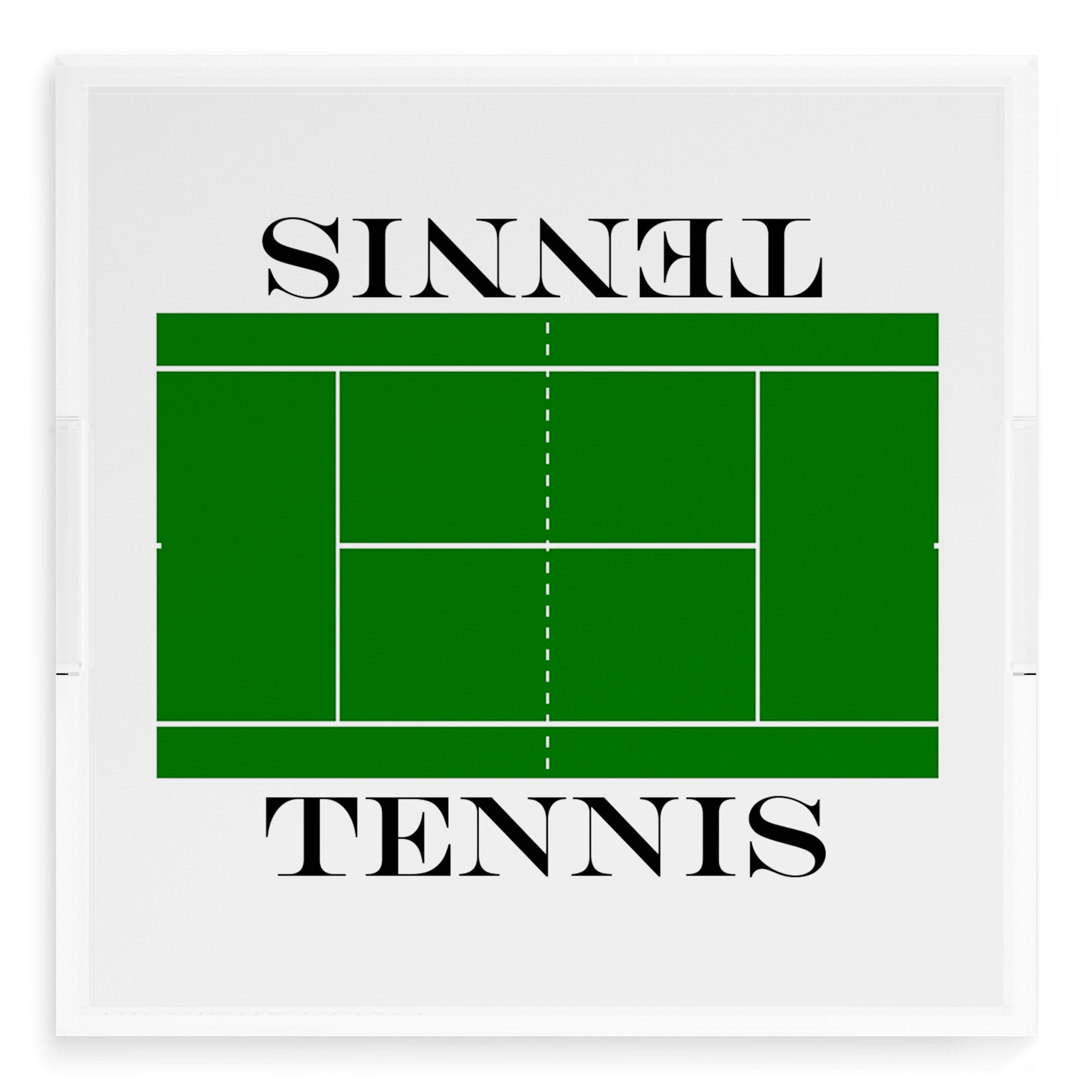 Tennis Court 18X18 Acrylic Tray - nicolettemayer.com 