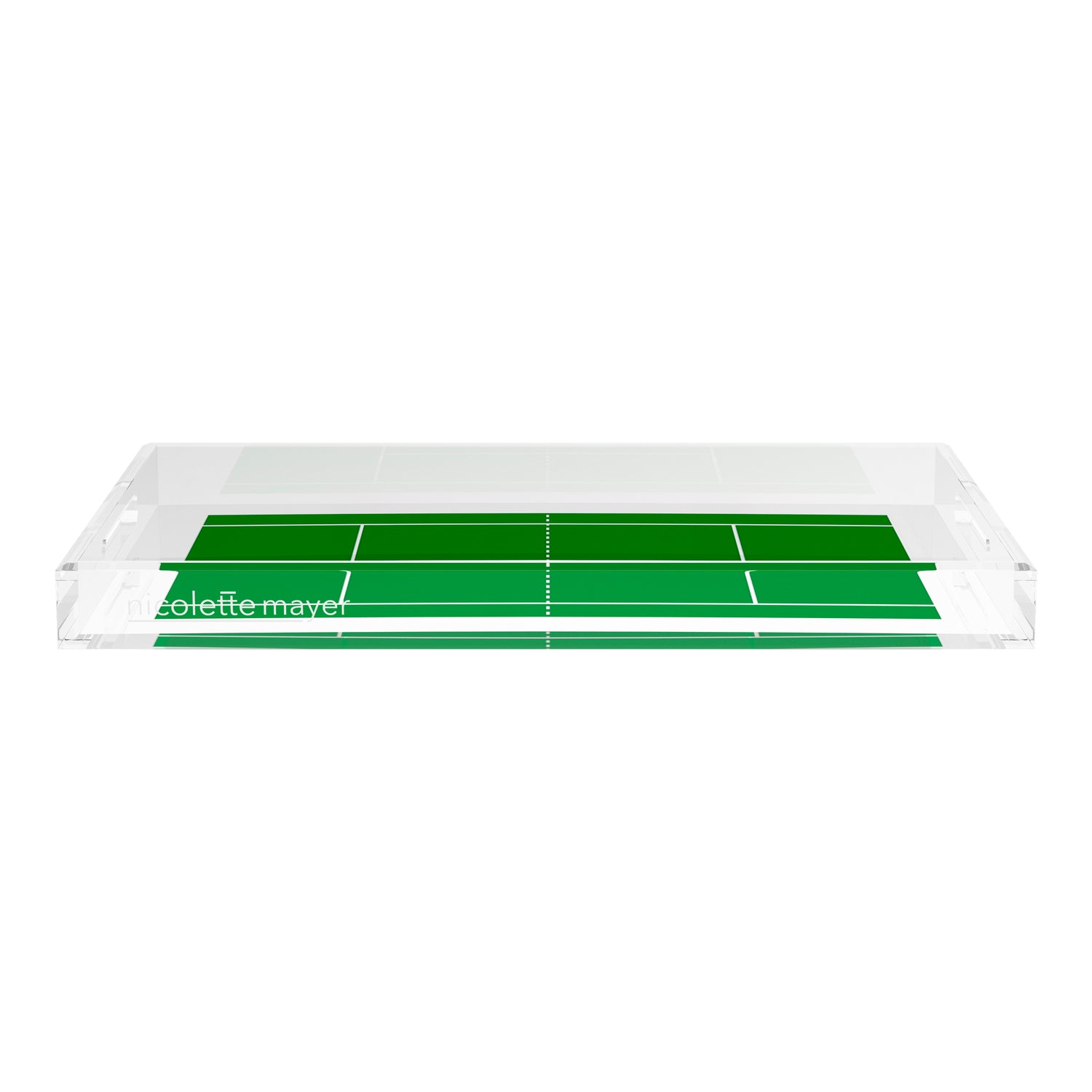 Tennis Court  22.5x14.5 Acrylic Tray - nicolettemayer.com 