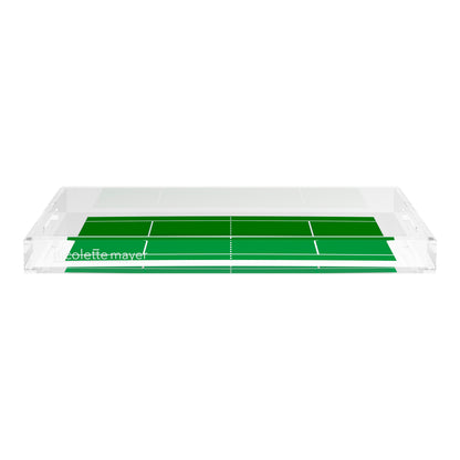 Tennis Court  22.5x14.5 Acrylic Tray - nicolettemayer.com 