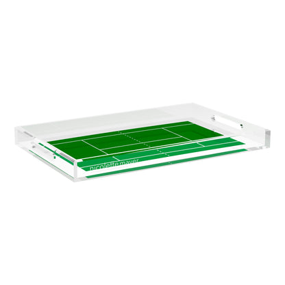 Tennis Court  22.5x14.5 Acrylic Tray - nicolettemayer.com 