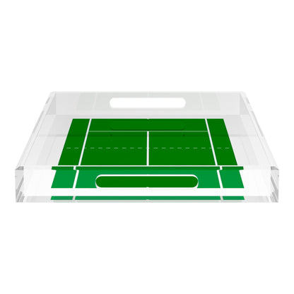 Tennis Court  22.5x14.5 Acrylic Tray - nicolettemayer.com 