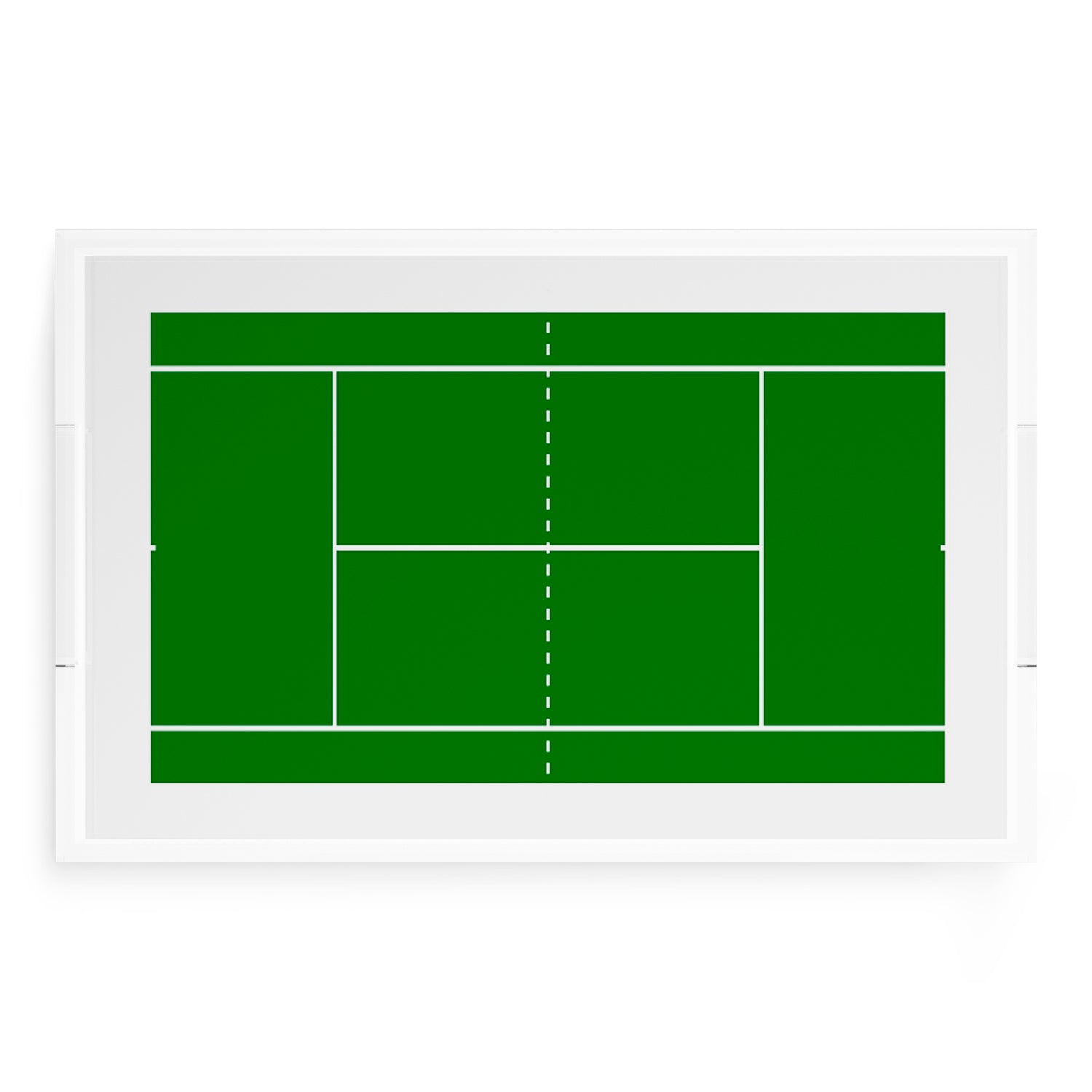 Tennis Court  22.5x14.5 Acrylic Tray - nicolettemayer.com 