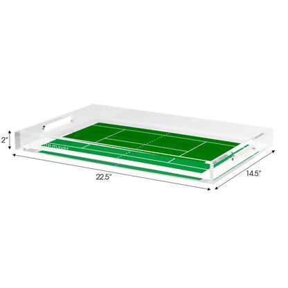 Tennis Court  Set of 3 Acrylic Tray - nicolettemayer.com 