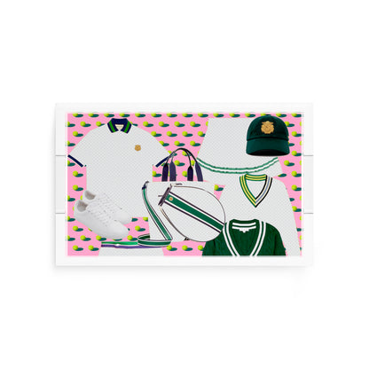Tenniscore Fashion Chartreuse Kelly  12.5x7.75 Acrylic Tray - nicolettemayer.com 