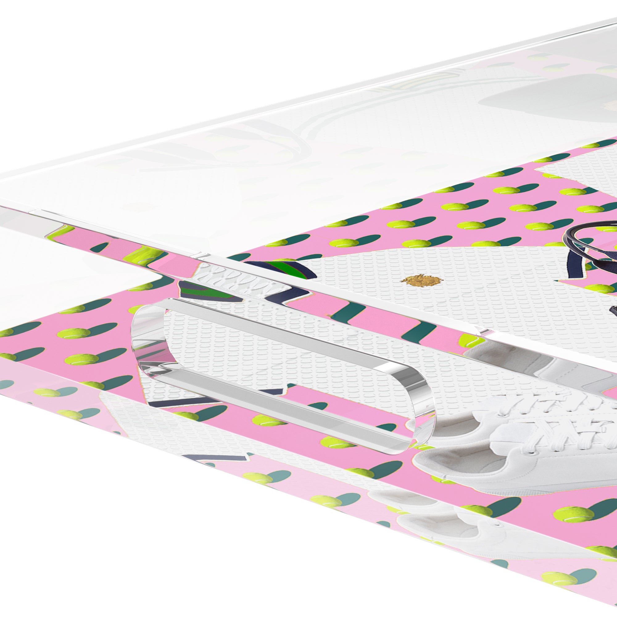 Tenniscore Fashion Chartreuse Kelly  12.5x7.75 Acrylic Tray - nicolettemayer.com 