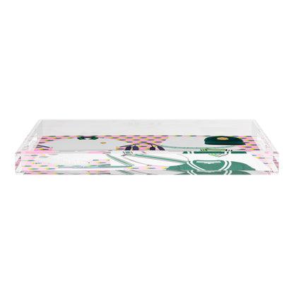 Tenniscore Fashion Chartreuse Kelly  22.5x14.5 Acrylic Tray - nicolettemayer.com 