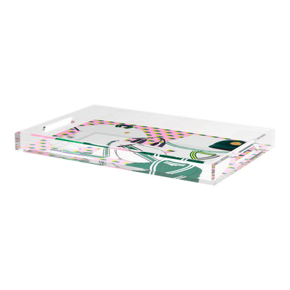 Tenniscore Fashion Chartreuse Kelly  22.5x14.5 Acrylic Tray - nicolettemayer.com 