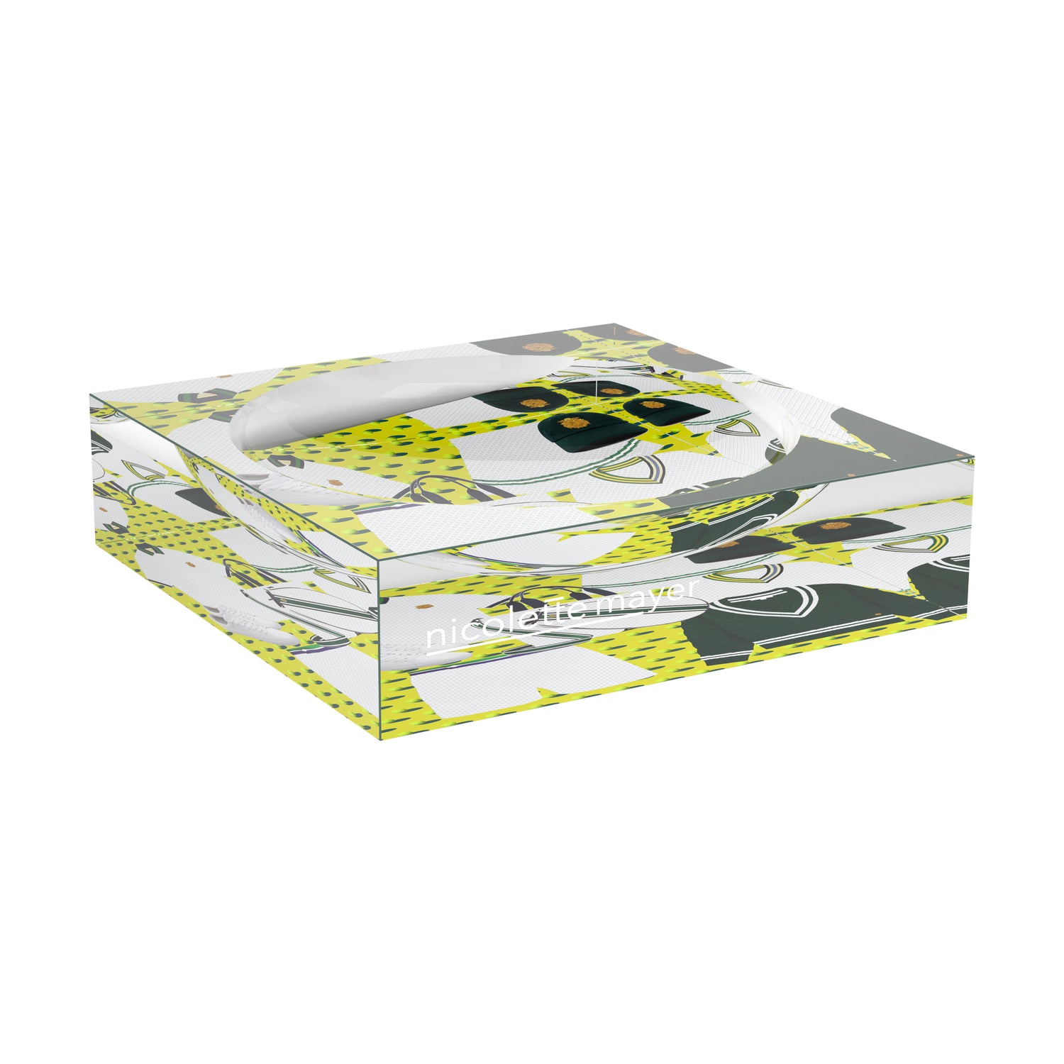 Tenniscore Fashion Chartreuse Kelly Tennis Candy Catchall Dish