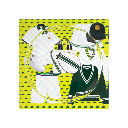 Tenniscore Fashion Chartreuse Kelly Tennis Candy Catchall Dish