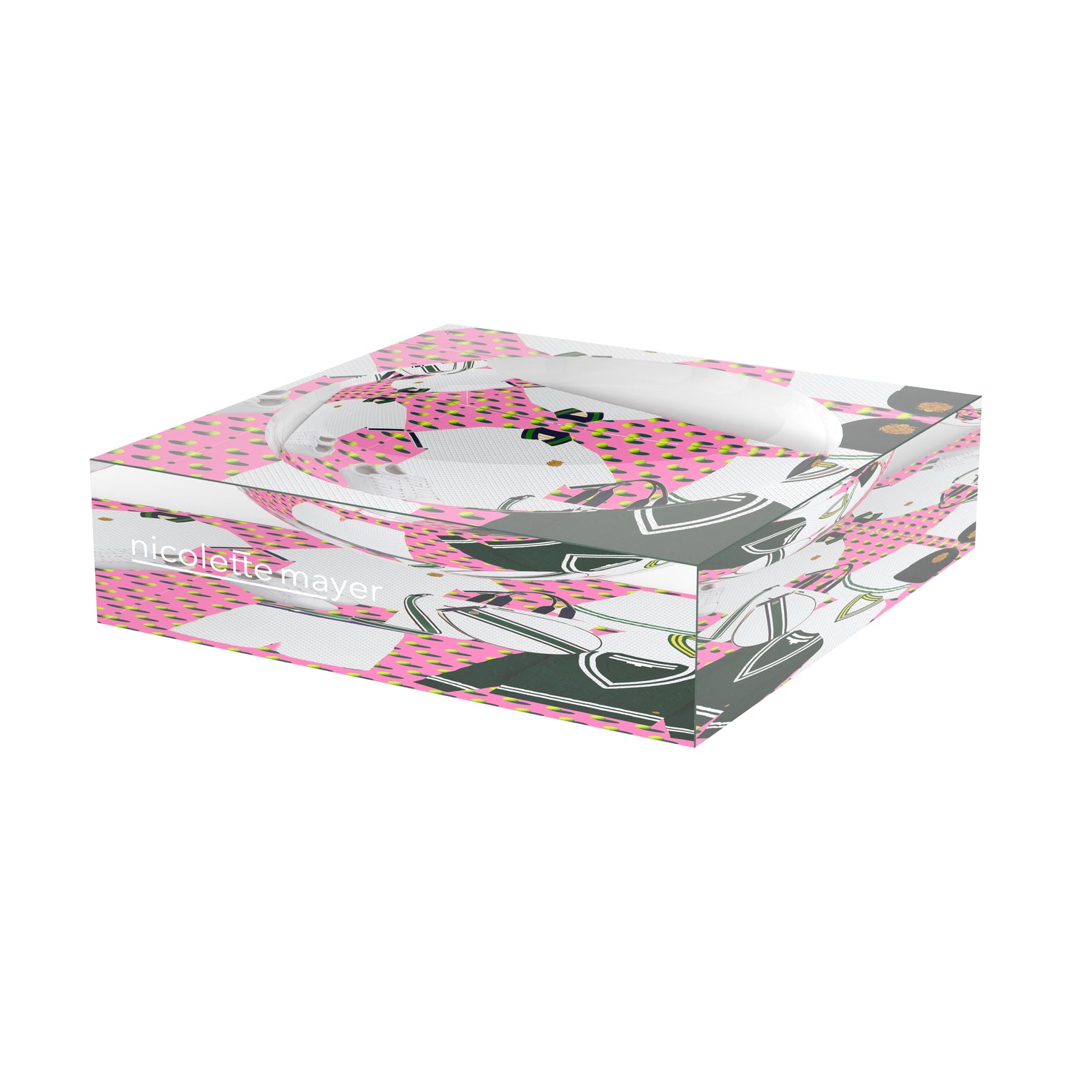 Tenniscore Fashion Pink Tennis Candy Catchall Dish