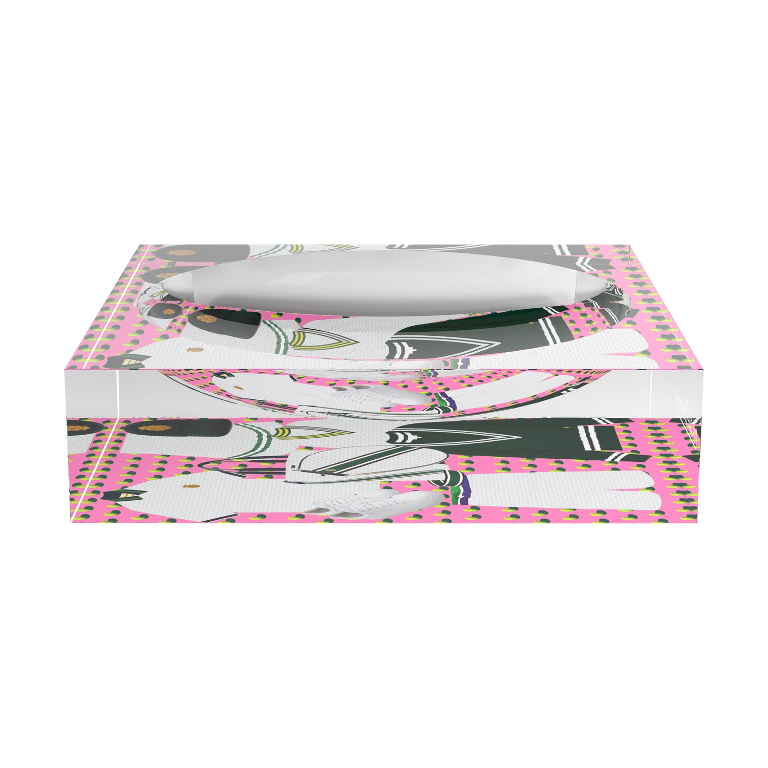 Tenniscore Fashion Pink Tennis Candy Catchall Dish