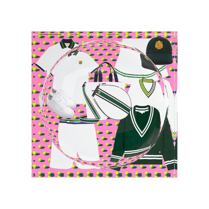 Tenniscore Fashion Pink Tennis Candy Catchall Dish