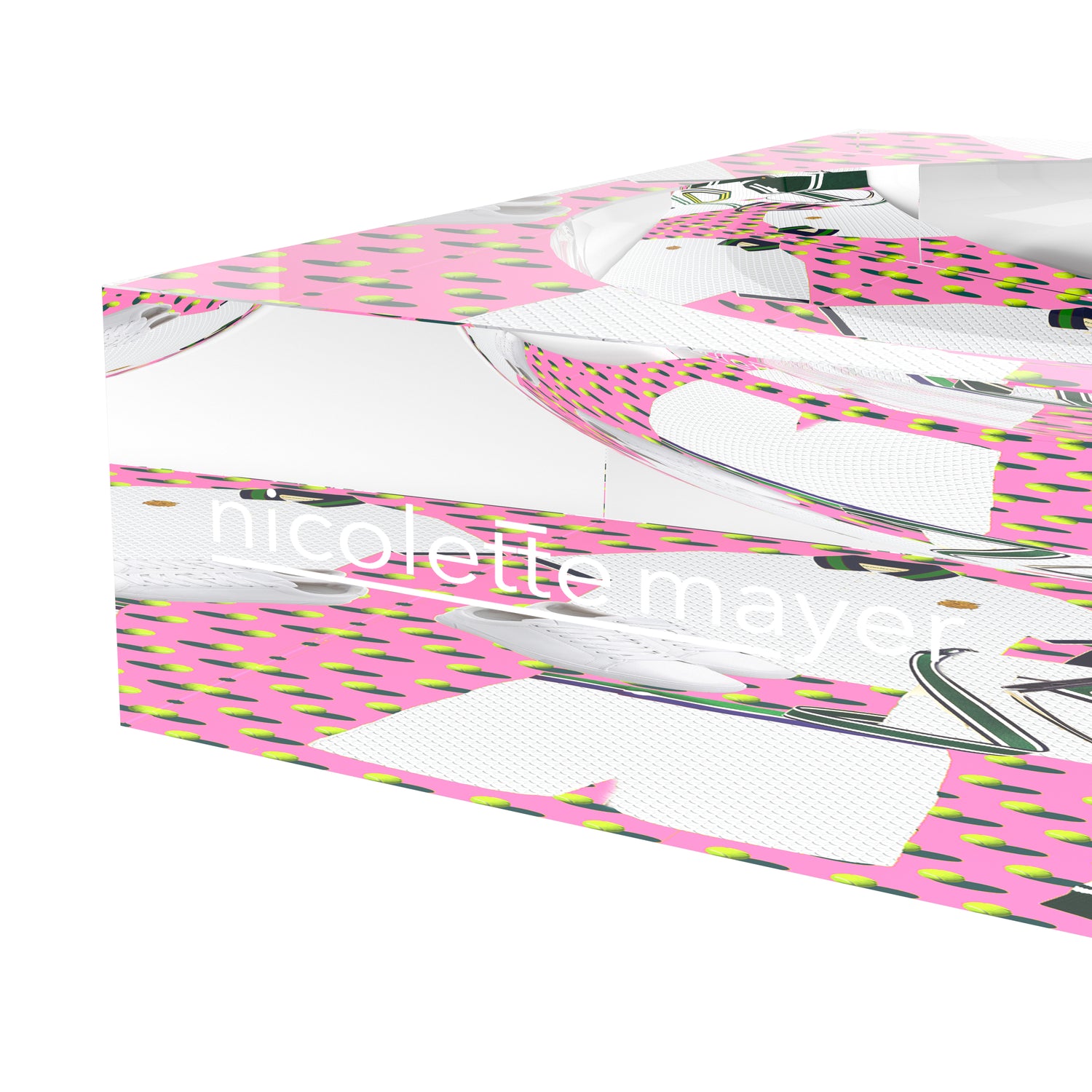 Tenniscore Fashion Pink Tennis Candy Catchall Dish