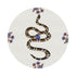 Thistle And Snake Blue White 16" Round Pebble Placemats, Set of 4 - nicolettemayer.com
