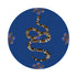 Thistle And Snake Blue 16" Round Pebble Placemats, Set of 4 - nicolettemayer.com
