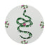 Thistle And Snake Pink White 16" Round Pebble Placemats, Set of 4 - nicolettemayer.com
