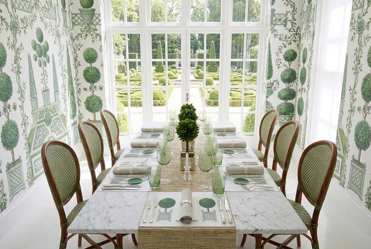 Timothy Corrigan Parterre Topiary Rectangle Paper Placemat