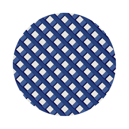 Timothy Corrigan Jardin Francais Blue 16&quot; Round Pebble Placemats, Set of 4 - nicolettemayer.com
