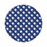 Timothy Corrigan Jardin Francais Blue 16" Round Pebble Placemats, Set of 4 - nicolettemayer.com
