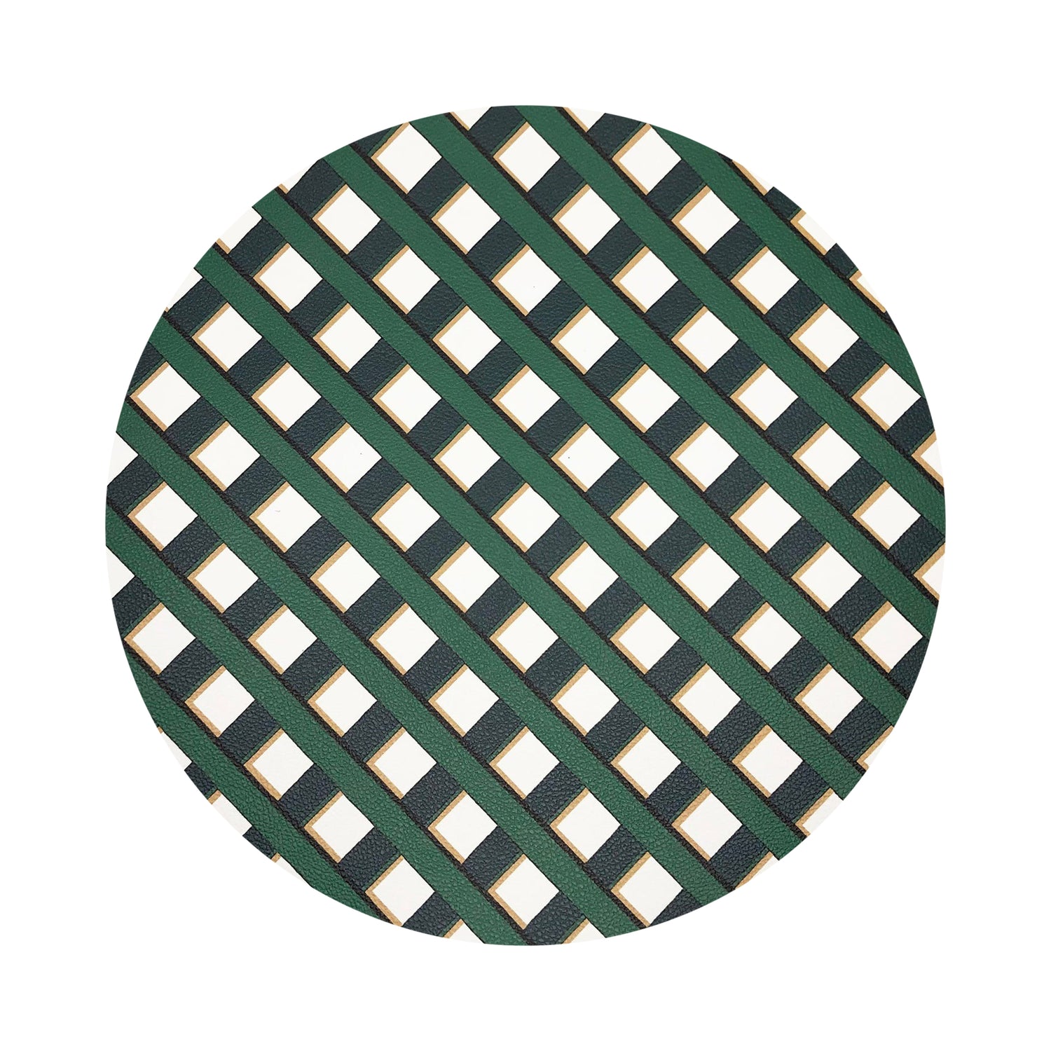 Timothy Corrigan Jardin Francais 16&quot; Round Pebble Placemats, Set of 4 - nicolettemayer.com
