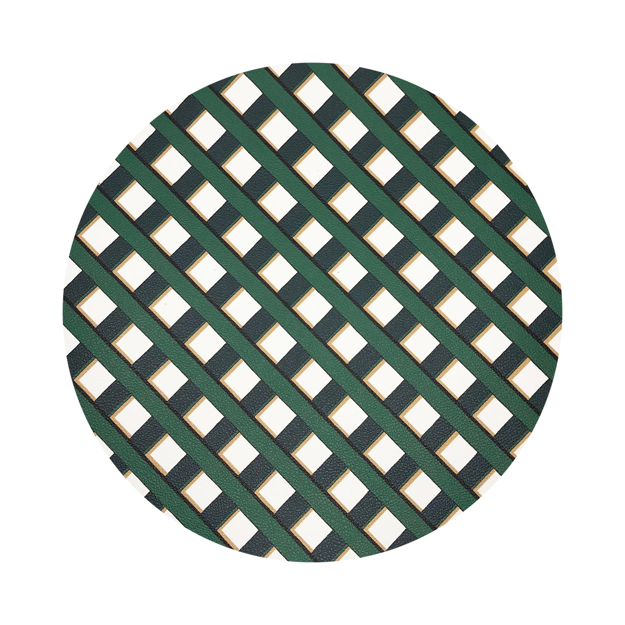 Timothy Corrigan Jardin Francais 16&quot; Round Pebble Placemats, Set of 4 - nicolettemayer.com
