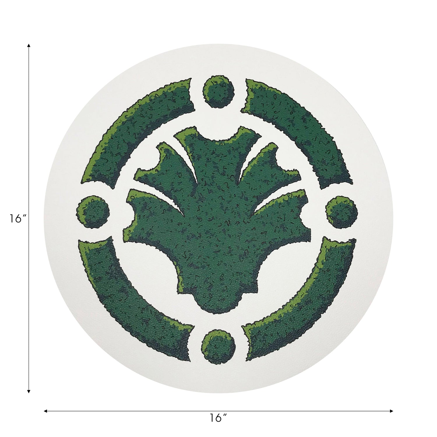 Timothy Corrigan Parterre Garden 16&quot; Round Pebble Placemats, Set Of 4 - nicolettemayer.com