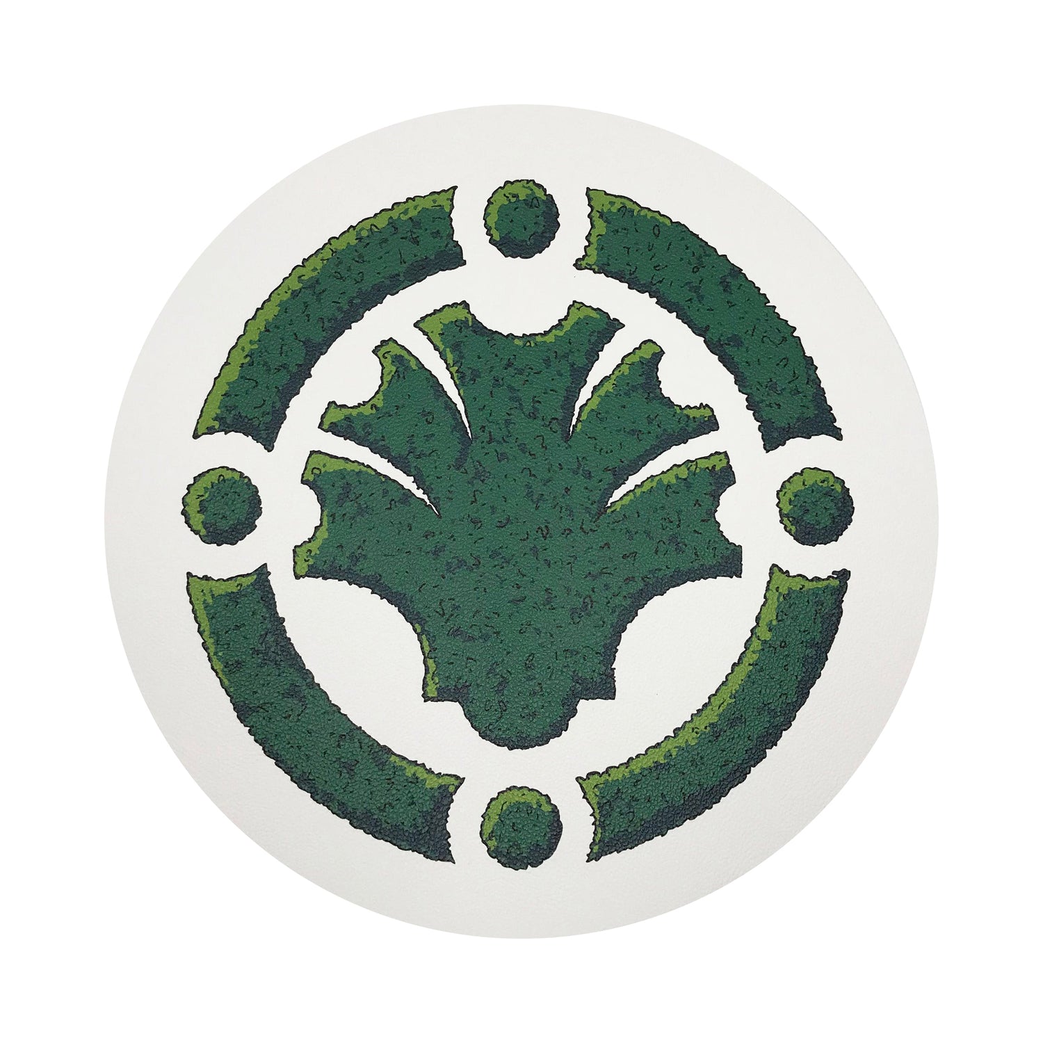 Timothy Corrigan Parterre Garden 16&quot; Round Pebble Placemats, Set Of 4 - nicolettemayer.com