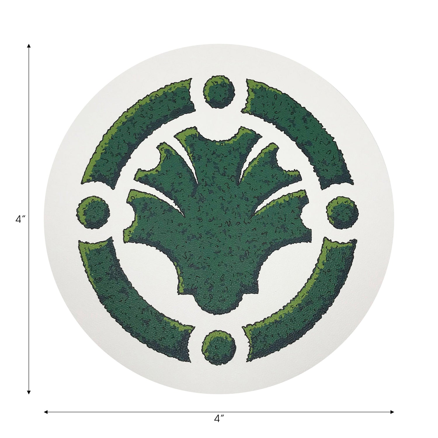 Timothy Corrigan Parterre Garden Vegan Leather Round Coasters