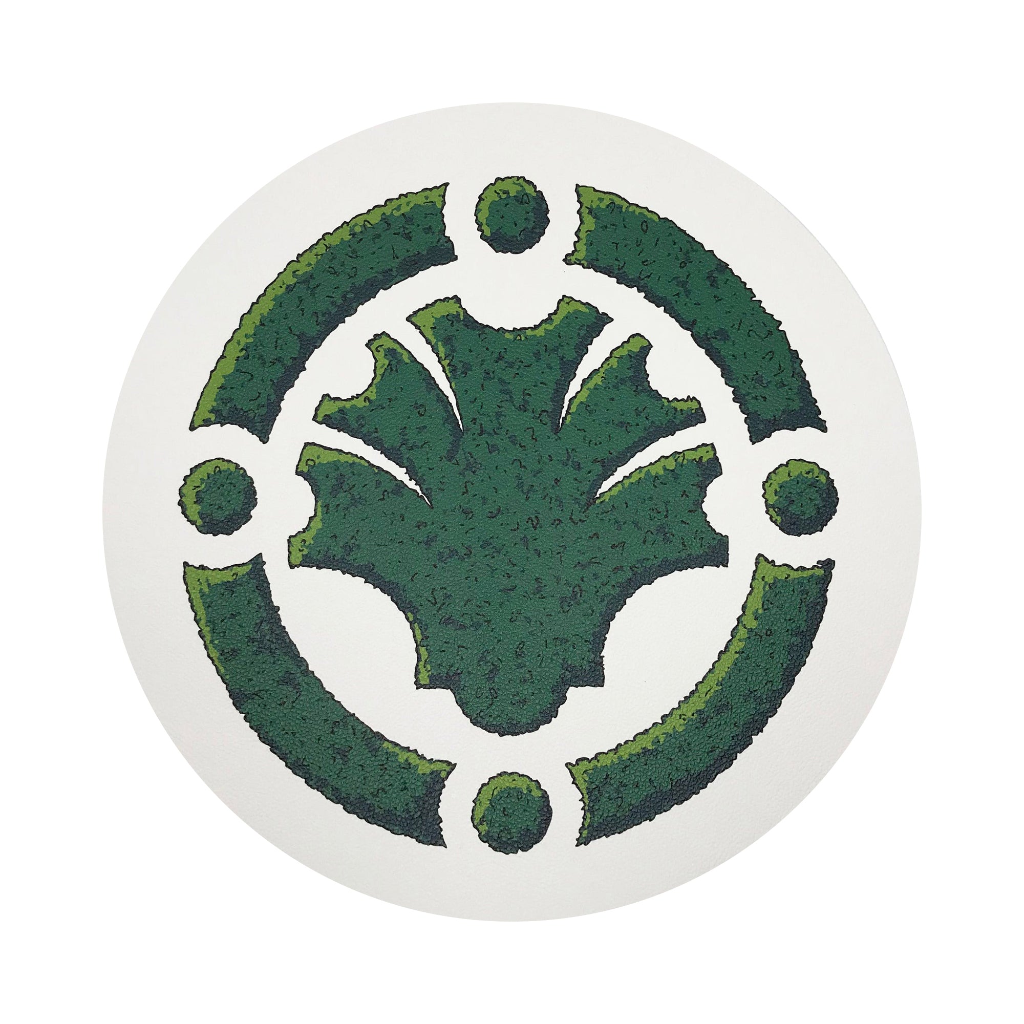 Timothy Corrigan Parterre Garden Vegan Leather Round Coasters