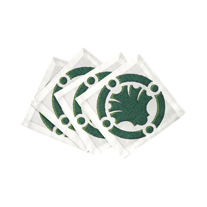 Timothy Corrigan Parterre Garden 6X6 Hemstitch Cocktail Napkins, Set Of 4 - nicolettemayer.com