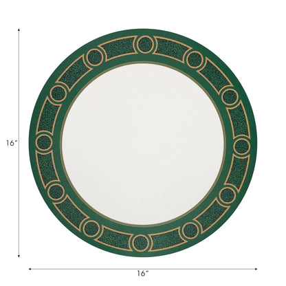 Timothy Corrigan Parterre Verre Claire 16&quot; Round Pebble Placemats, Set Of 4 - nicolettemayer.com