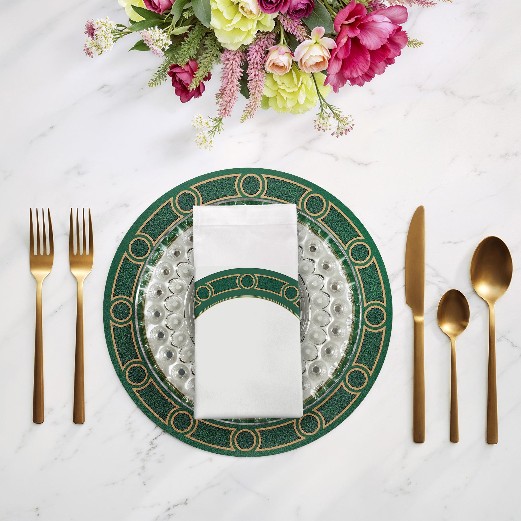 Timothy Corrigan Parterre Verre Claire Cotton Sateen Dinner Napkins - nicolettemayer.com