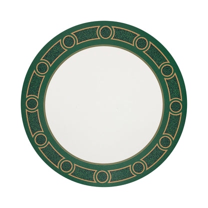 Timothy Corrigan Parterre Verre Claire Vegan Leather Round Coasters