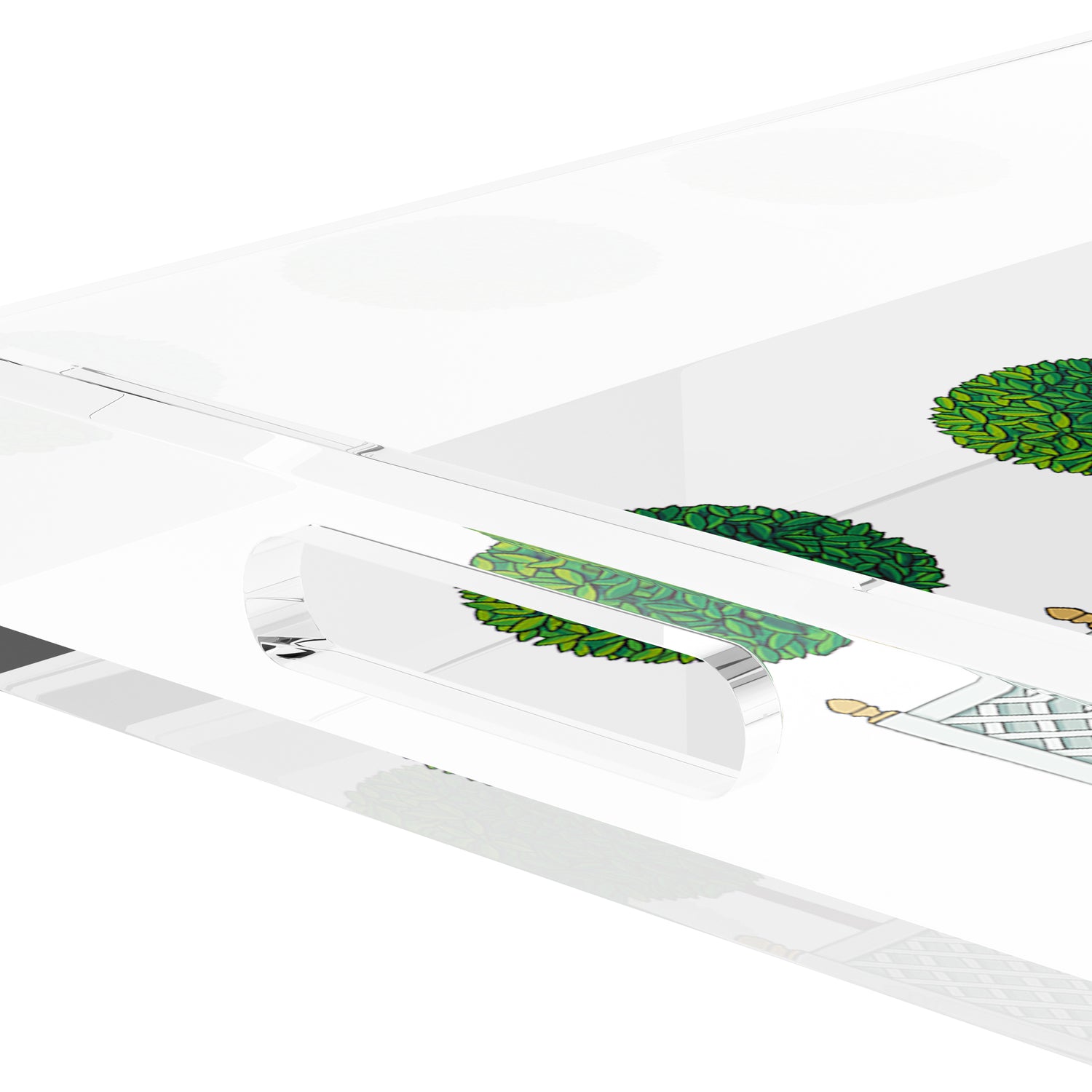 Timothy Corrigan Topiary 17X10.5 Acrylic Tray - nicolettemayer.com
