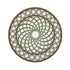 Timothy Corrigan Treillage Gold 16" Round Pebble Placemats, Set of 4 - nicolettemayer.com

